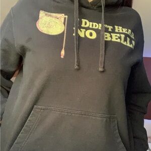 Black Hoodie with Graphic Print